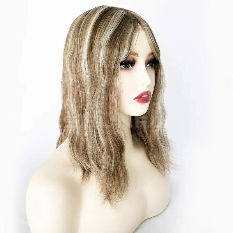 Custom order -Super Fine welded mono 0.11# customized hair topper order for Women